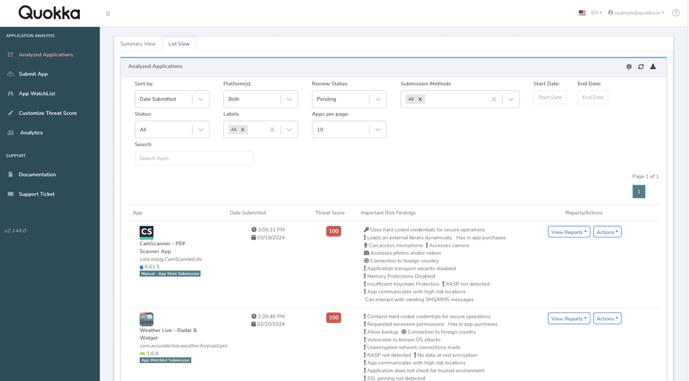 Q-mast Screenshot 1