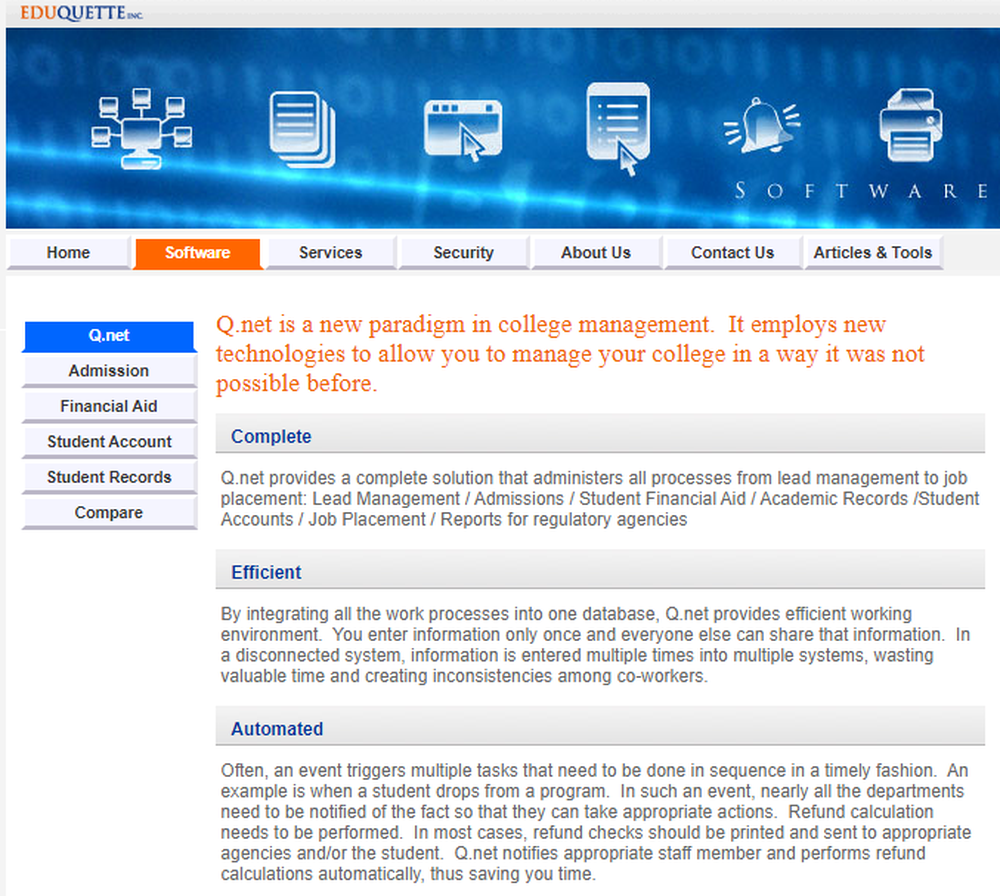Eduquette Q.net Screenshot 1