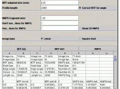 dqe_panel calculates NNPS & MTF from linear images