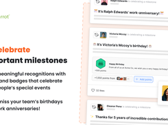 Ensure you never miss a celebration with automated and personalized milestone awards.