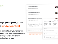 Keep costs under control by using customizable points and budgets.