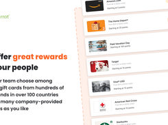 Provide a global selection of rewards, including digital gift cards, charitable donations, or custom rewards you create.