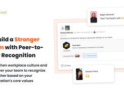 Enhance company culture and values through impactful peer-to-peer recognition.