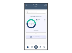 home page of product app for tradeshow order management
