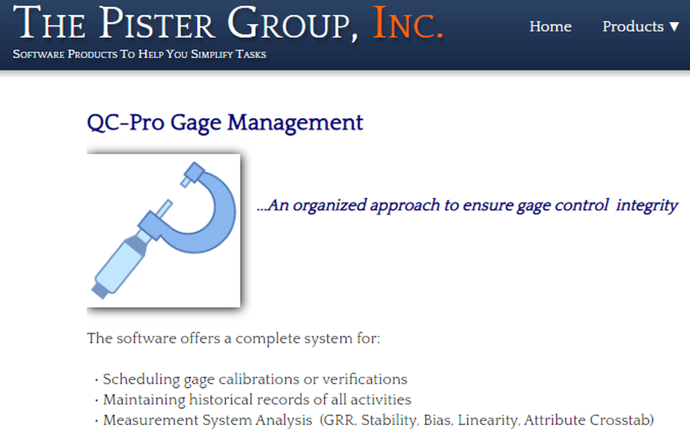 QC-Pro Gage Control Screenshot 1