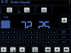 FM tuner + keyboard -> name station