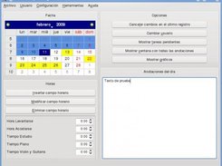 Main screen in spanish