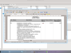 Una volta creato l'elenco prezzi può essere stampato su file ODTL'elenco prezzi può 
