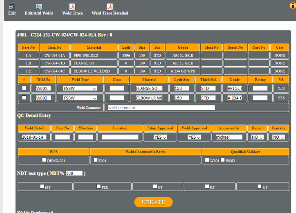 qcWelds Screenshot 1