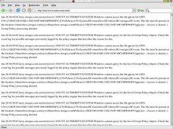 Browser output from one server