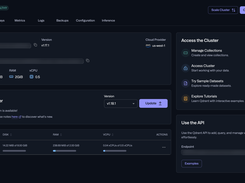 Cluster overview page