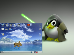 Qemu Puppy Linux on Windows Screenshot 1