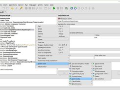 This is a QF-Test sample test suite where you can insert, for example, check nodes or event nodes such as mouse clicks.