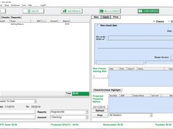 Checkbook Screen