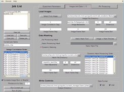 2. Configure the image sequence, mask files, and outputs