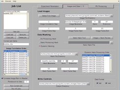 2. Configure the image sequence, mask files, and outputs