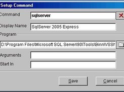 Command Setup Dialog