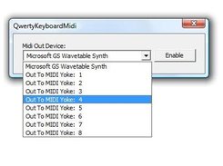 QwertyKeyboardMidi Window
