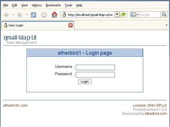 Qmail-ldap-UI : Login page
