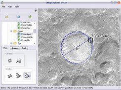 Measure the diameter of moon craters