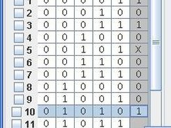 Data function input through truth table