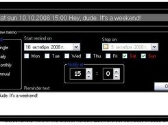 Interface changes when user types a command