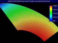 QNANColorMapPlot widget showing a non-orthogonal grid