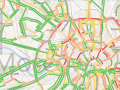 VirtualEarth map + Navitel traffic jams