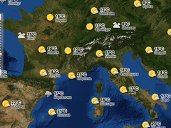 Yandex satellite + Google weather