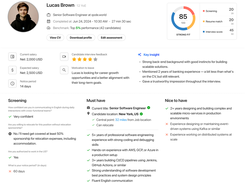 AI-generated interview assessment report