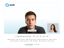 AI-led interviews  with exportable reports