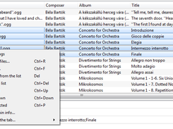 Files Table context menu