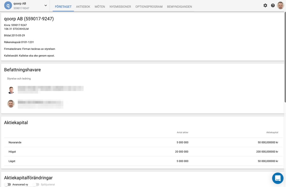 The Qoorp web service