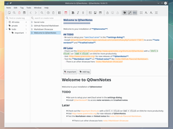 QOwnNotes main screen (vertical)