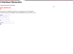 create db connection