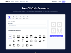 Customize your QR Code with logos, colors, and shapes on qrbyt.com