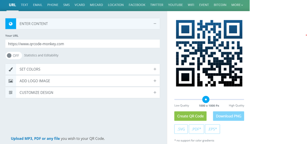 QRCode Monkey Screenshot 1