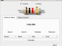 QResistorCalculator Screenshot 1