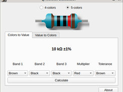 QResistorCalculator Screenshot 2