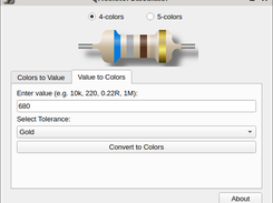 QResistorCalculator Screenshot 3