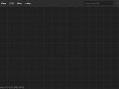 Screenshot of QroCAD desktop.