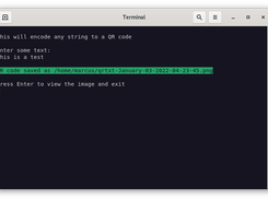 If everything goes well, you get a notice telling you where the file was saved