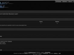 The default QSF front page. Ashlander 3 skin.