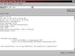 The Primary Screen - just enter the URL and GO