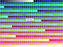 Color Selection Grid