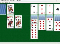 Klondike Solitaire on Linux in Flip one mode