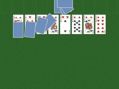 Freecell Solitaire on OS X during deal animation