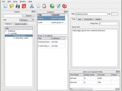 Main form of qSong 0.5 with all widgets enabled