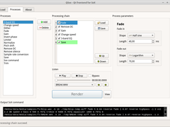 QSox #2 : Choose SoX processings