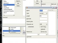 Changing of column properties